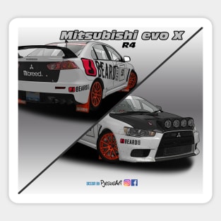 Mitsubishi evo X R4 Dirt 4 Sticker